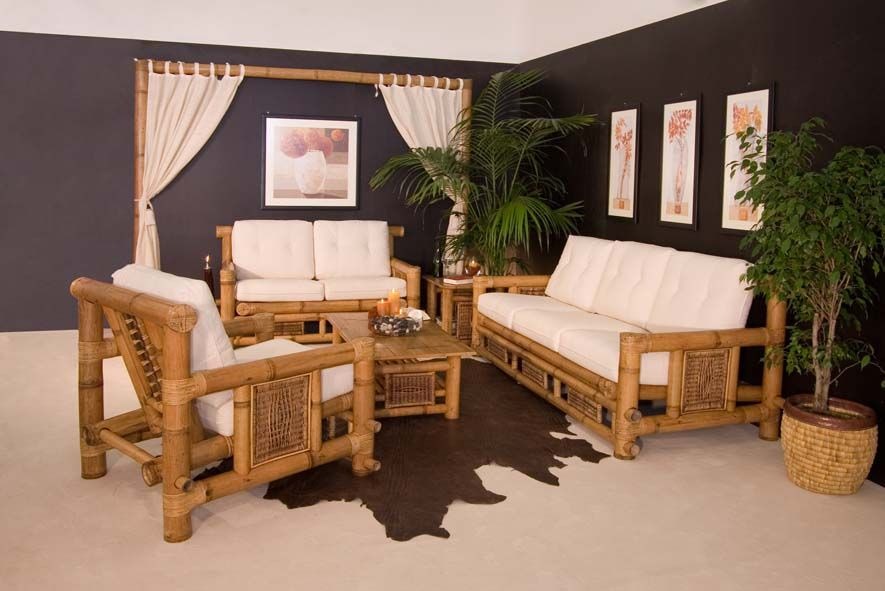mobili bambù per il salotto
